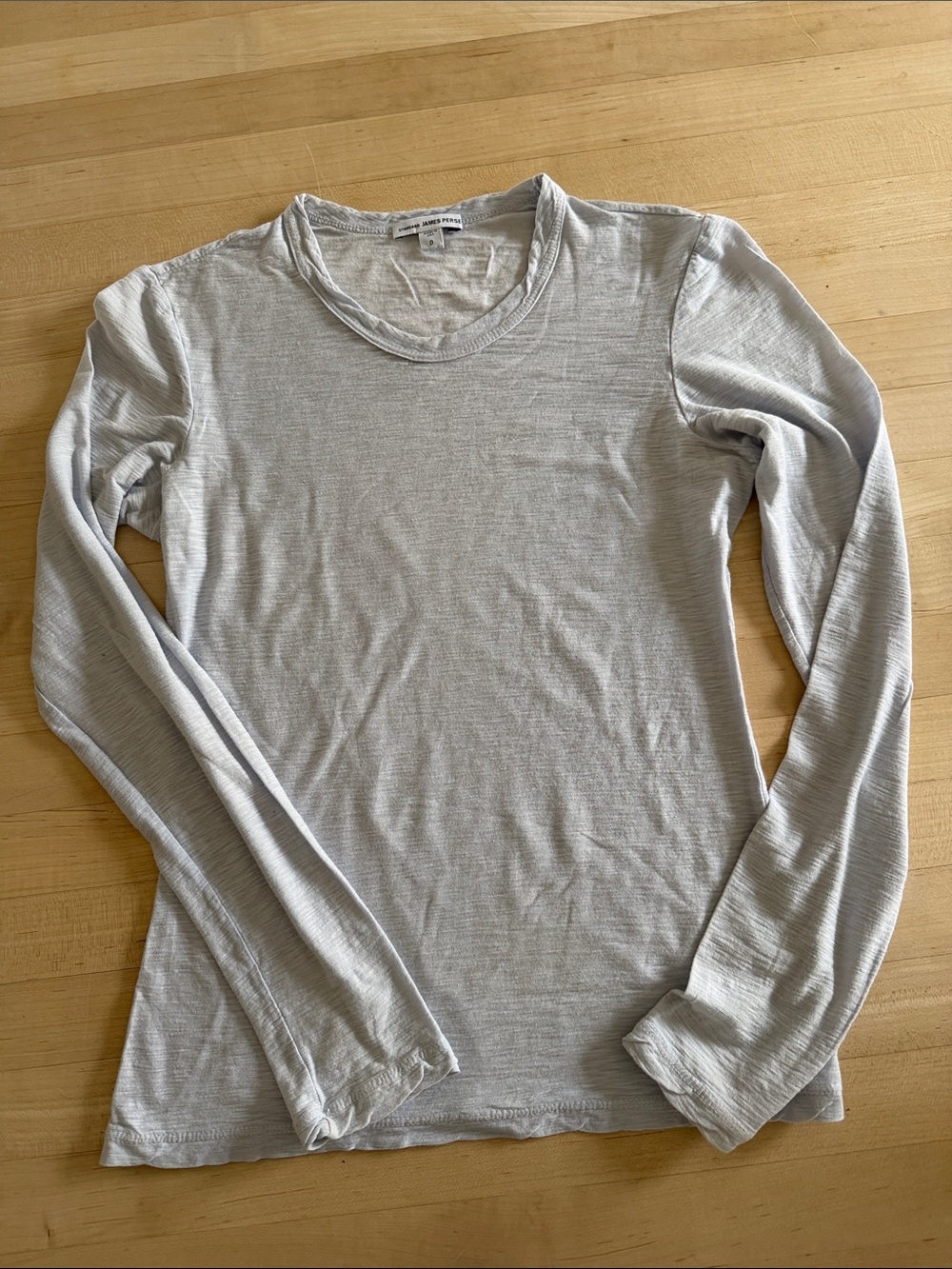 SHEER SLUB LONG SLEEVE CREW 0 - Picture 8 of 8
